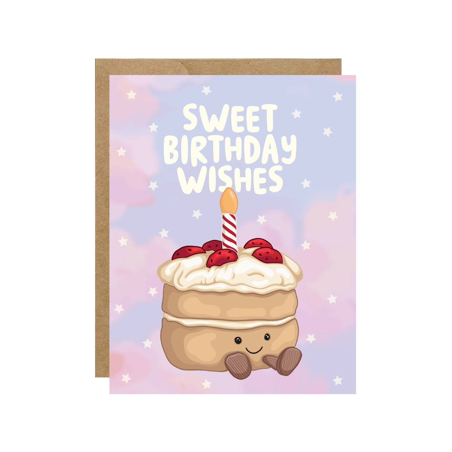 Simple Whimsy - Sweet Birthday Wishes Cake - Card