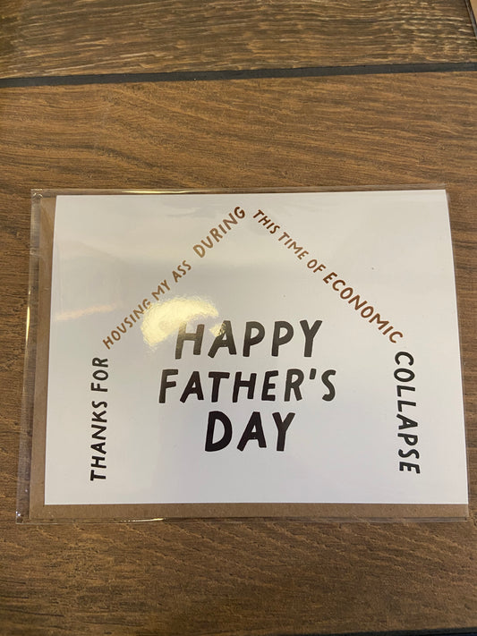 Thanks for Housing Me Father’s Day Card