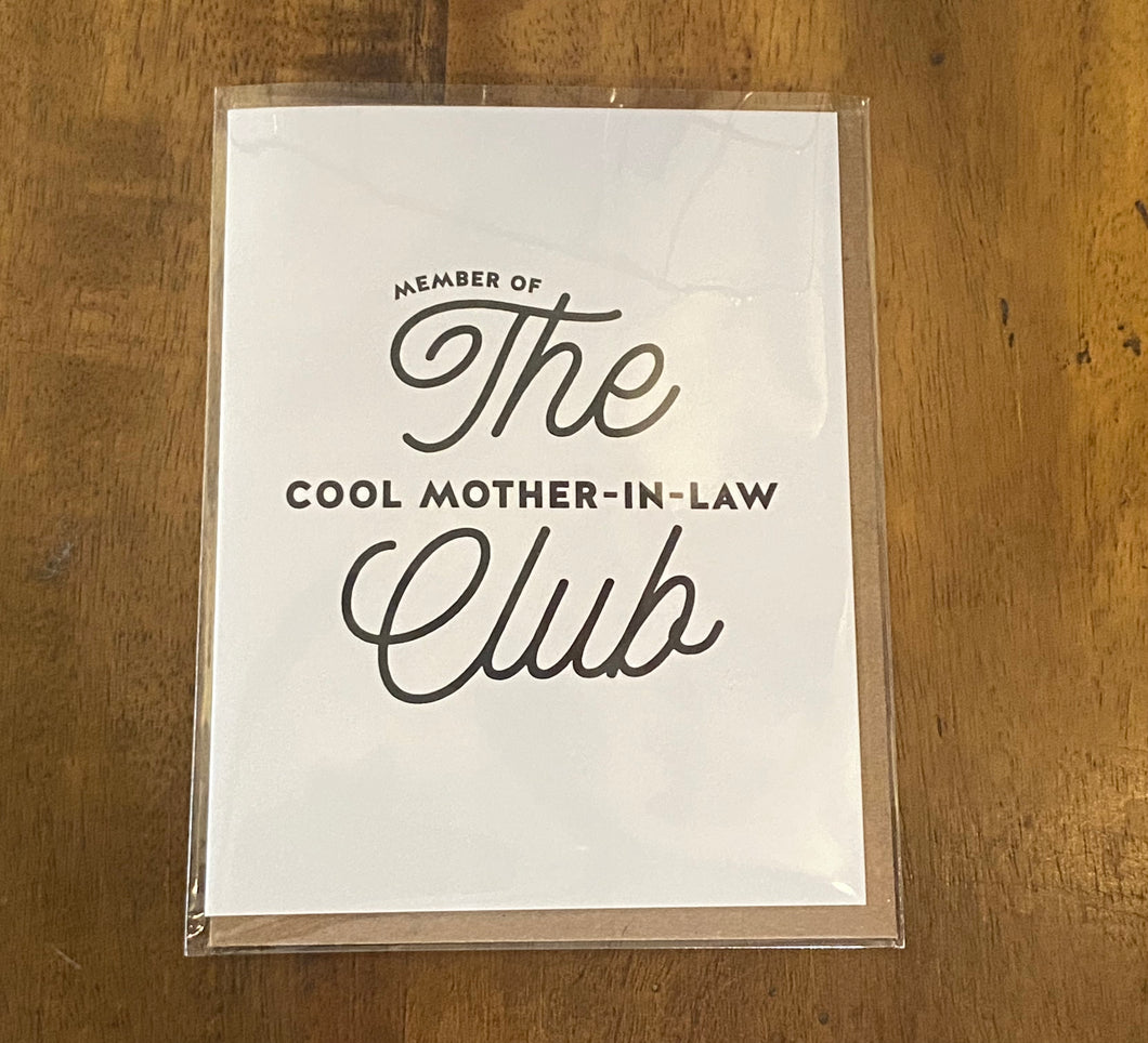 The Cool Mother-In-Law Club Card