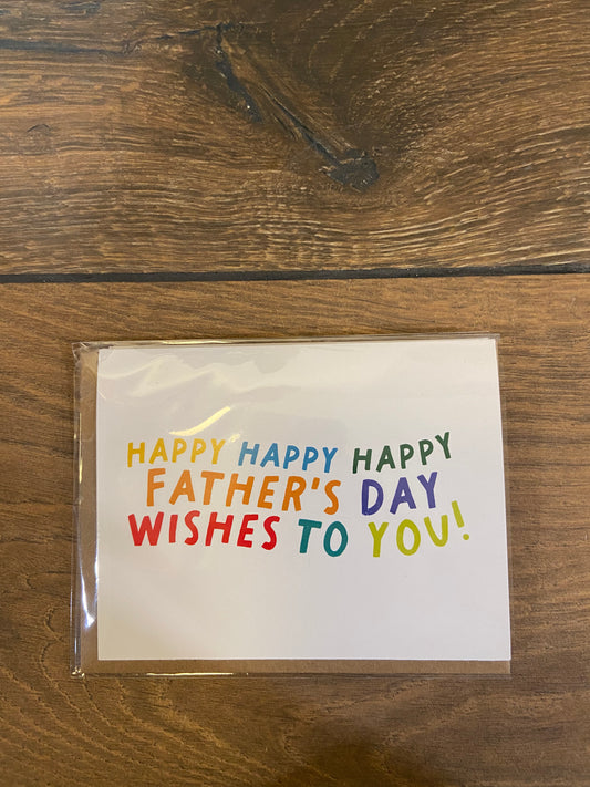 Happy Happy Happy Father’s Day card