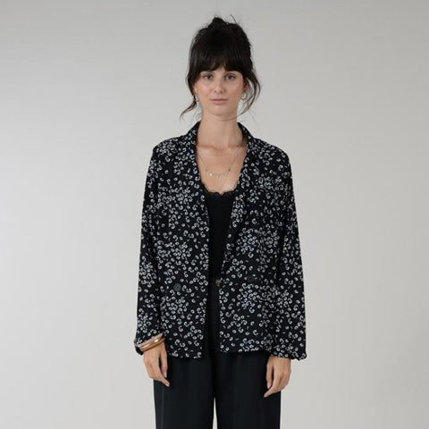 Molly B Butterfly Blazer Black - Victoria's Attic