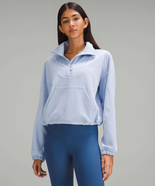 Lululemon Brushed Softstreme Ribbed Half Zip Size 12