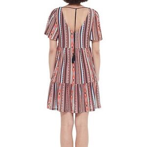 Dex Geometric Print Dress Size S