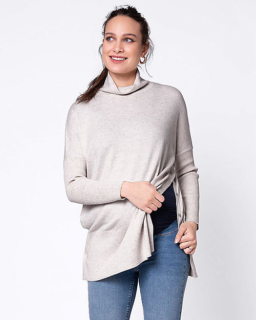Seraphine Marnie Maternity and Nursing Funnel Neck Knit Size Small