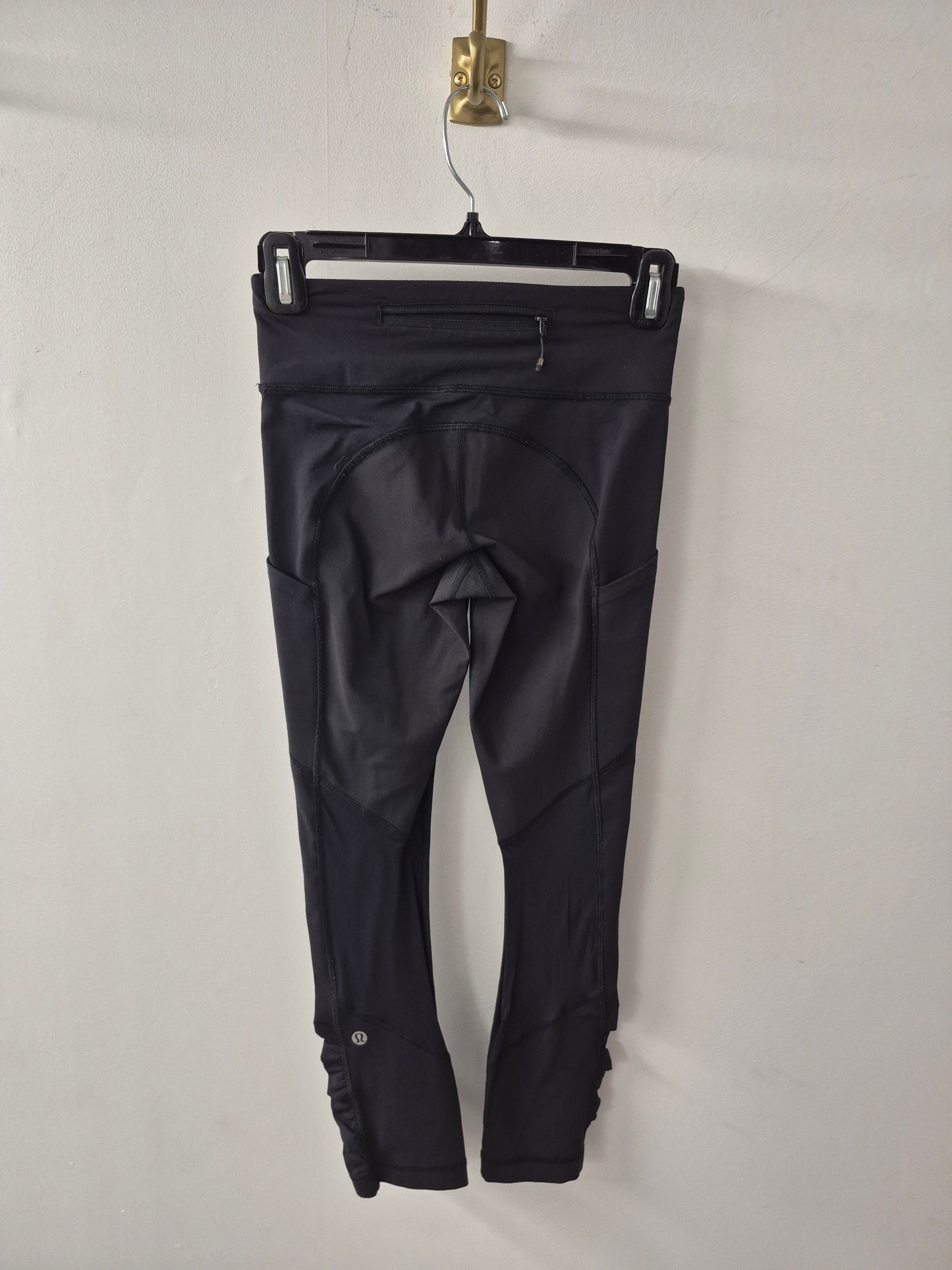 Lululemon Run Tempo crop Leggings Ruched Size 2