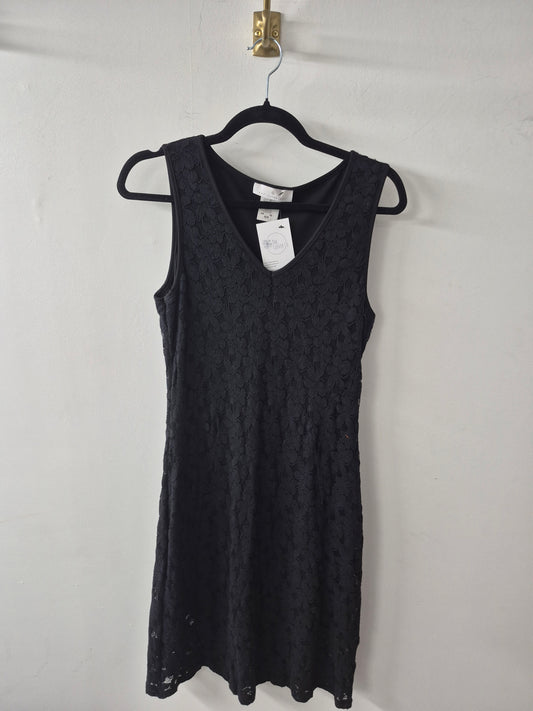 Papillon Blanc Black Lace Dress Size Medium
