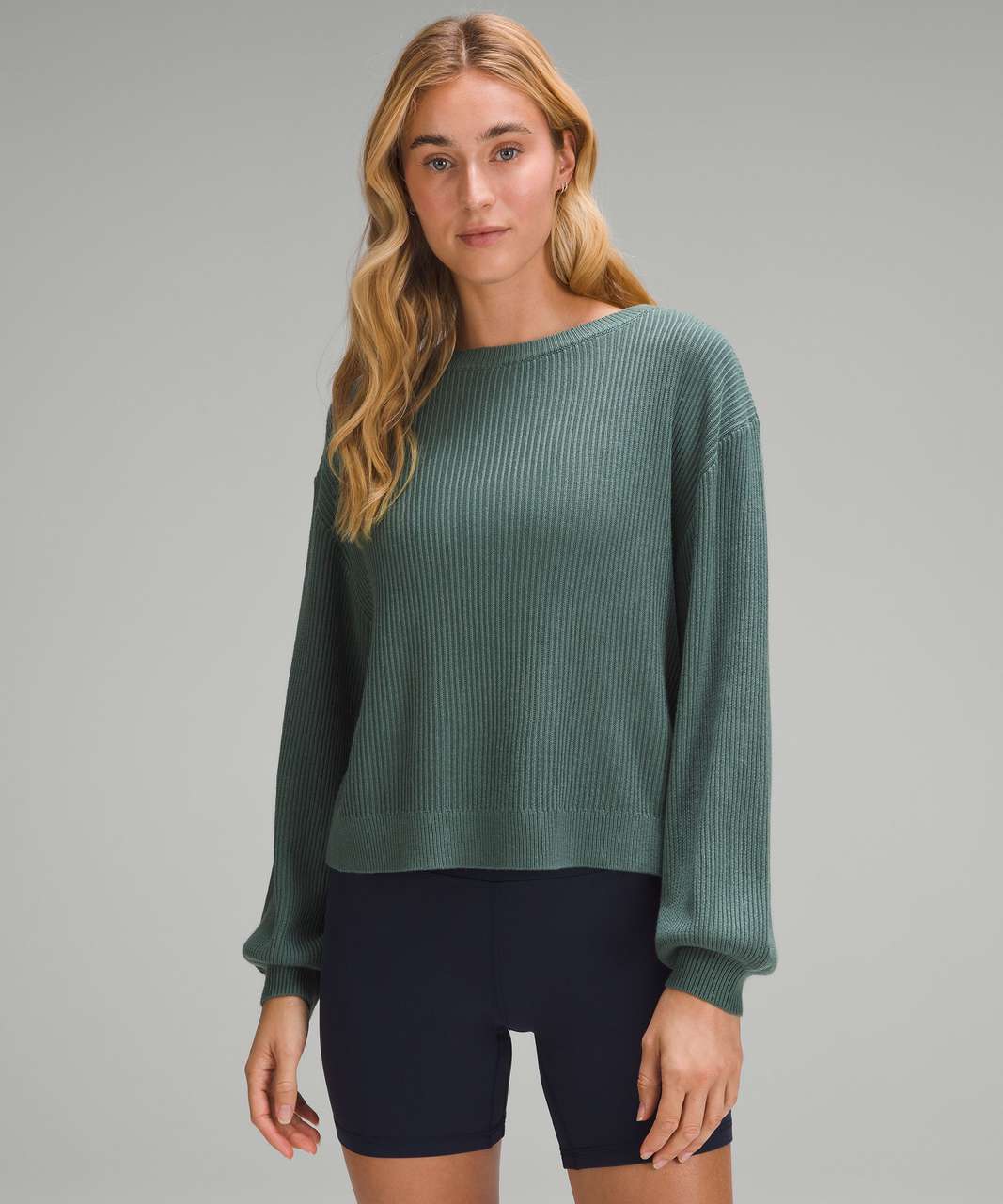 Lululemon Reversible Crossover Sweater Colour Forest Size 12