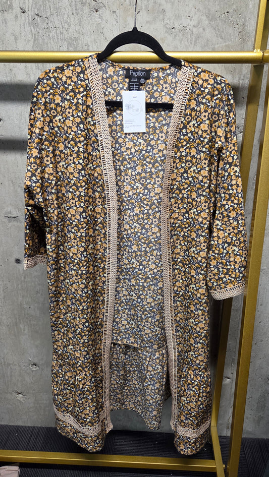 Papillon Boho Floral Kimono Size 2XL