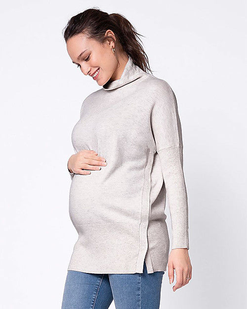 Seraphine Marnie Maternity and Nursing Funnel Neck Knit Size Small
