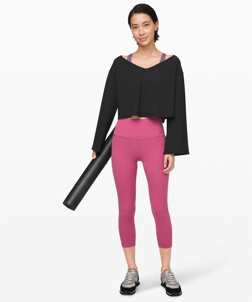 Lululemon Align Crop Moss Rose Size 6