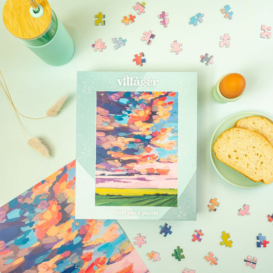 Villager Puzzles - Prairie Sky | 1000-Piece Puzzle for Adults | Designed in Canada