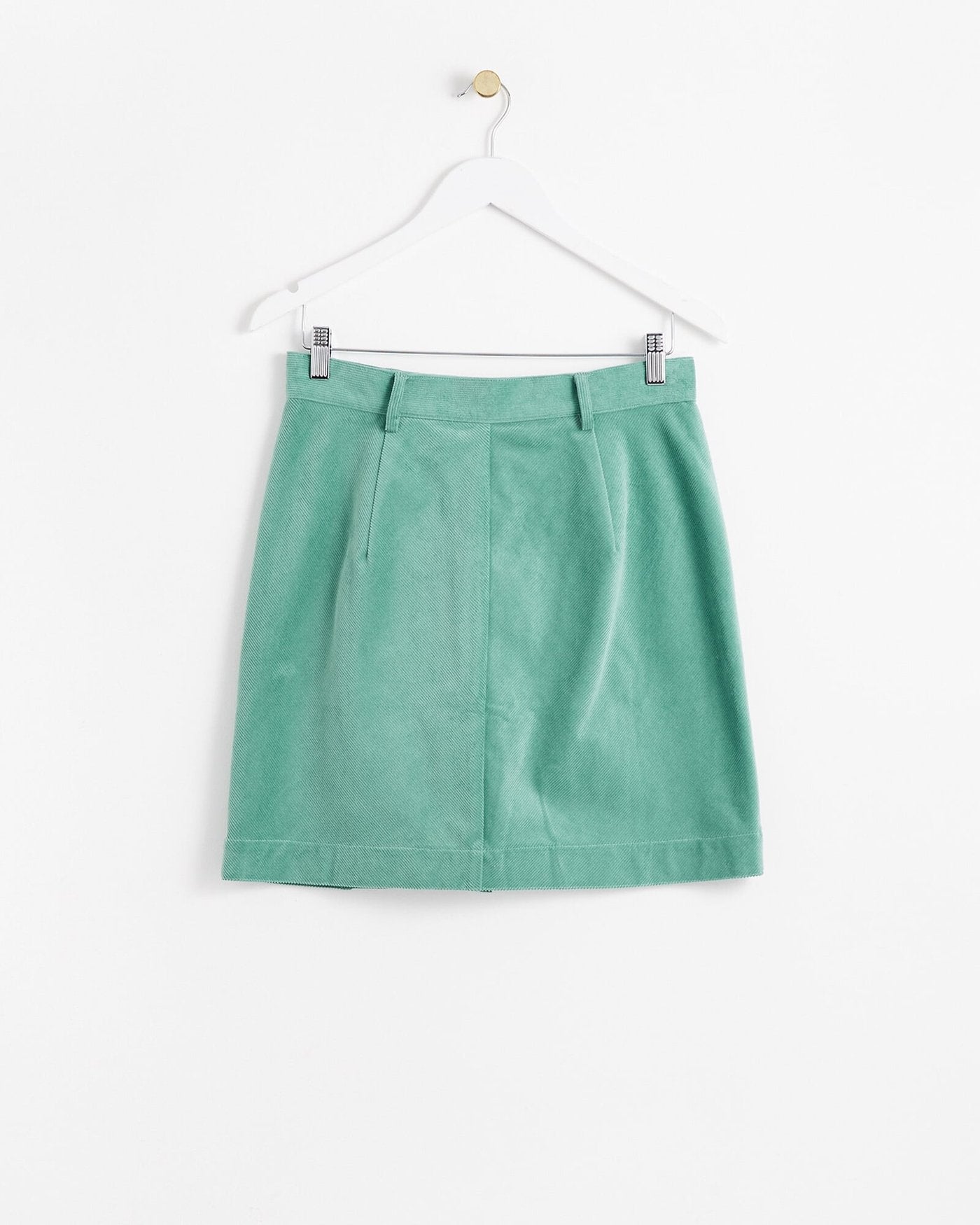 Oliver Bonas Sage Green Cord Mini Skirt