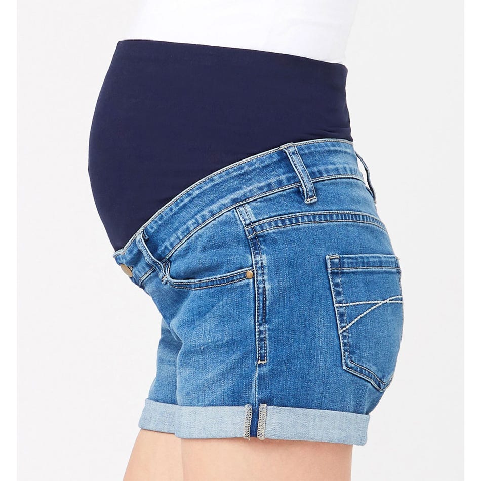 Ripe Maternity Denim Shorty Shorts Size Small