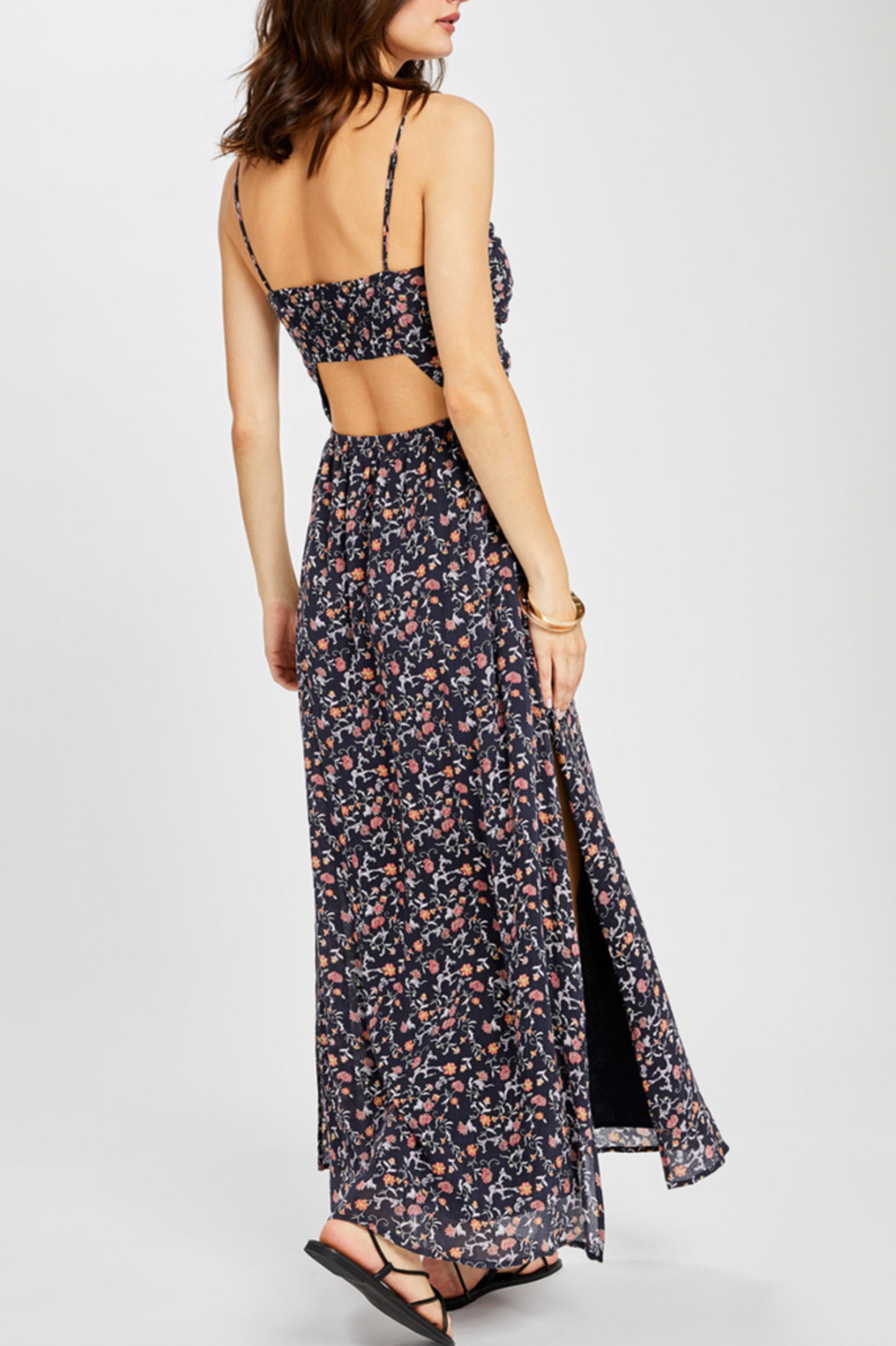Gentle Fawn Floral Maxi Dress Size Medium