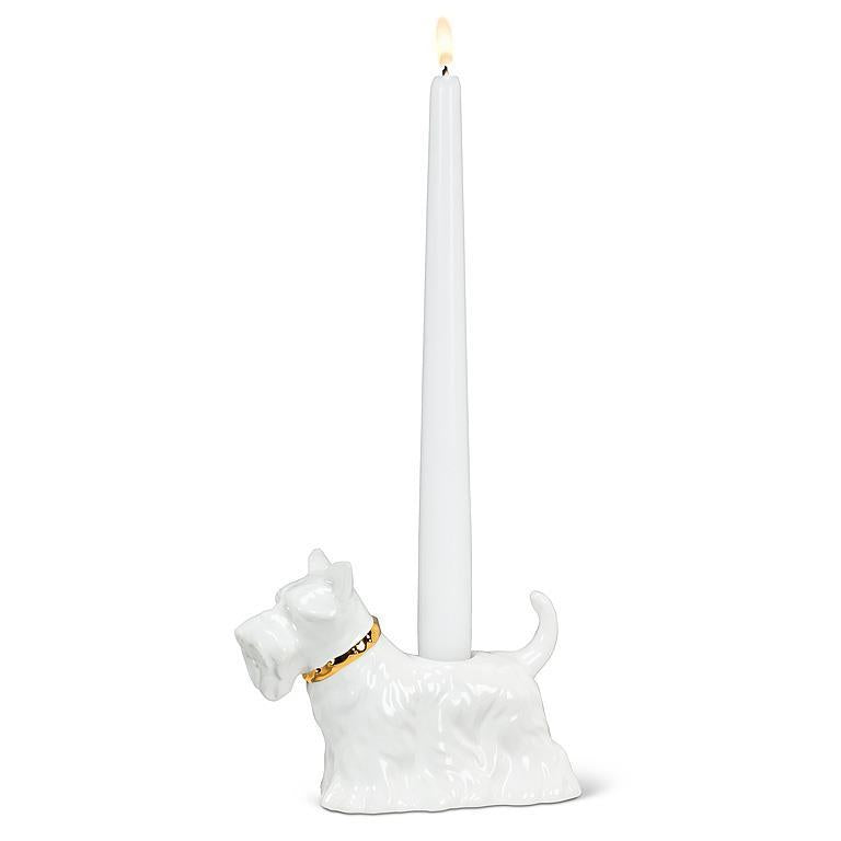 Scottie Dog Taper Candle Holder