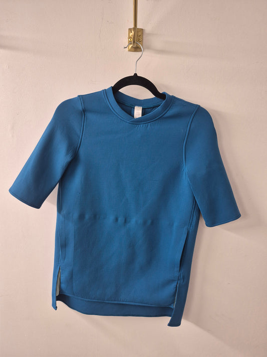 Ivivva Field Ahead Tunic Top Blue Loose Fit Pullover Nylon Size 12