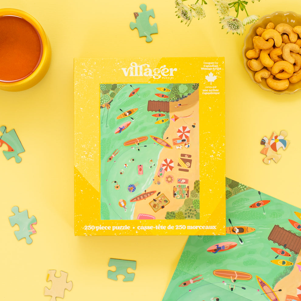 Villager Puzzles - Lake Day | 250 Piece Puzzle | Designed in Canada