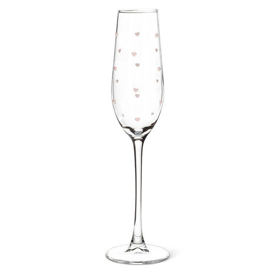Champagne Flute with Hearts