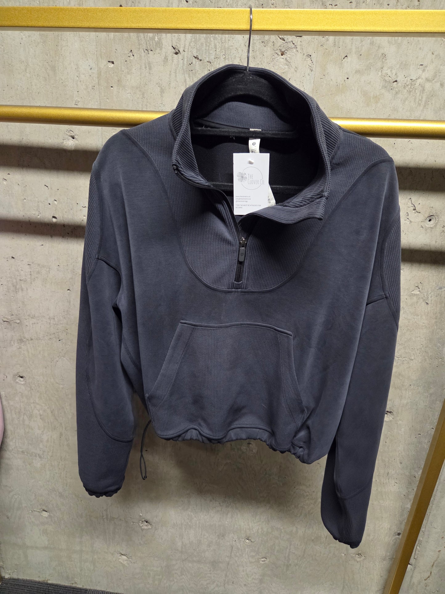 Lululemon Brushed Softstreme Ribbed Half Zip Size 12