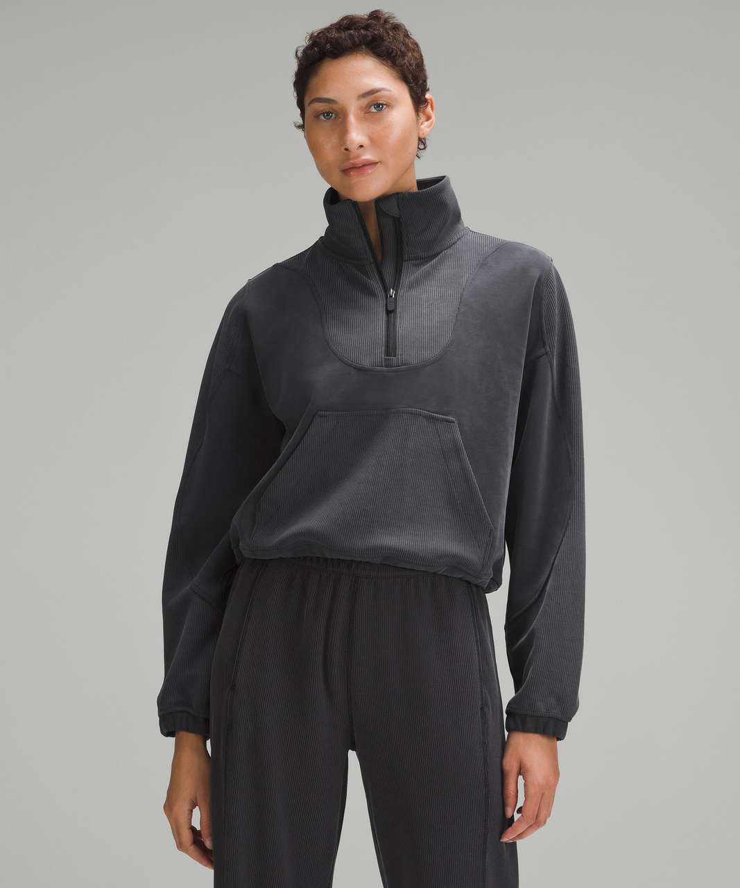 Lululemon Brushed Softstreme Ribbed Half Zip Size 12