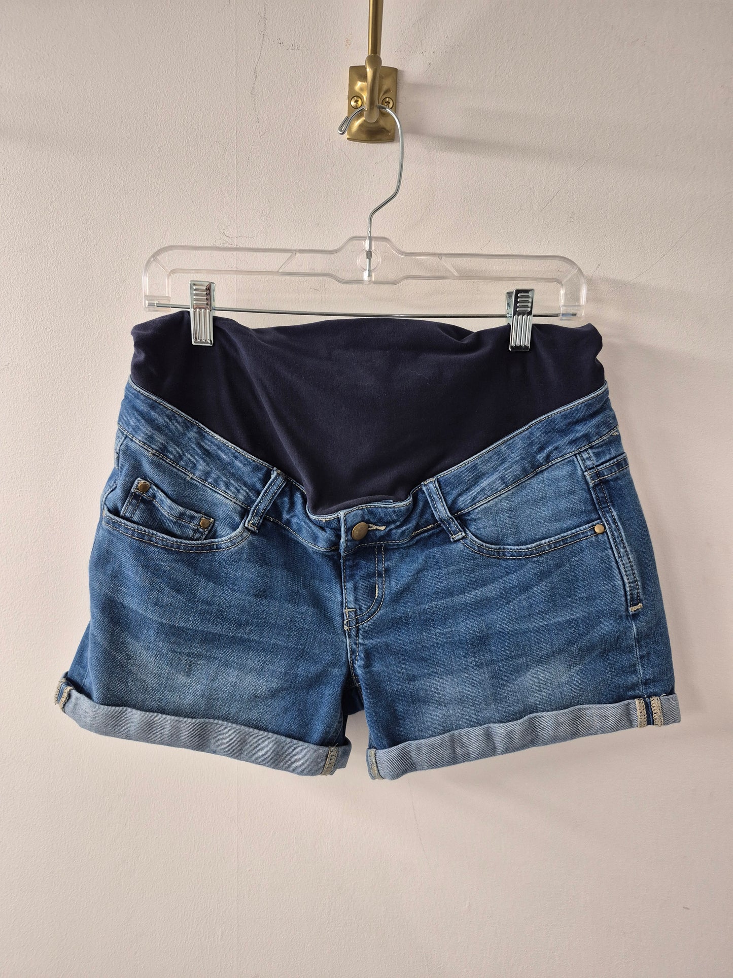 Ripe Maternity Denim Shorty Shorts Size Small
