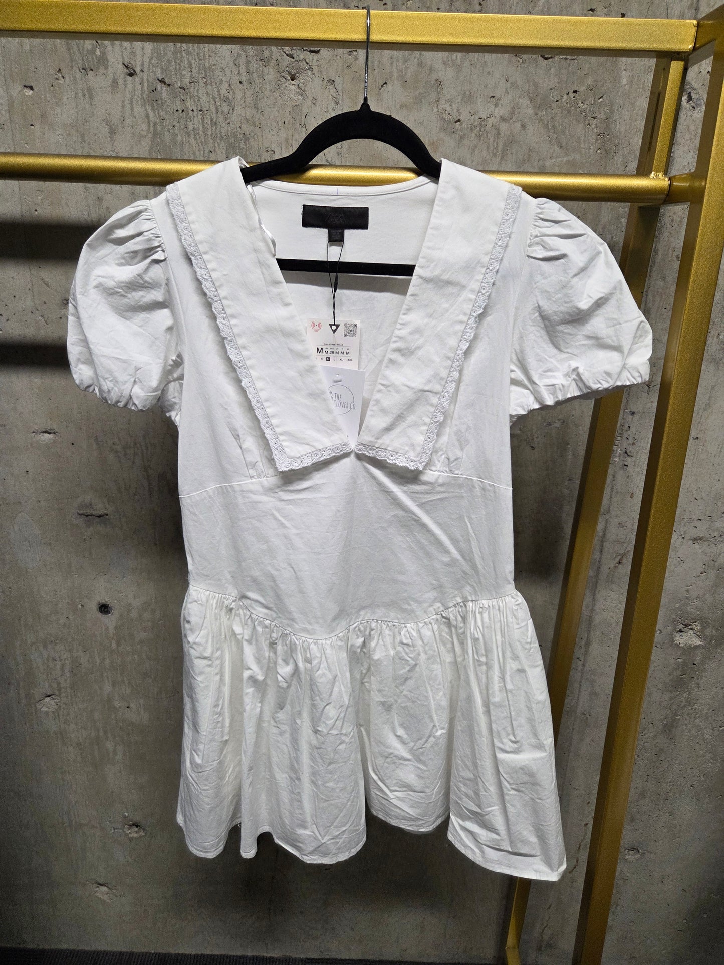 NWT Zara Peter Pan Collar Dress Size Medium