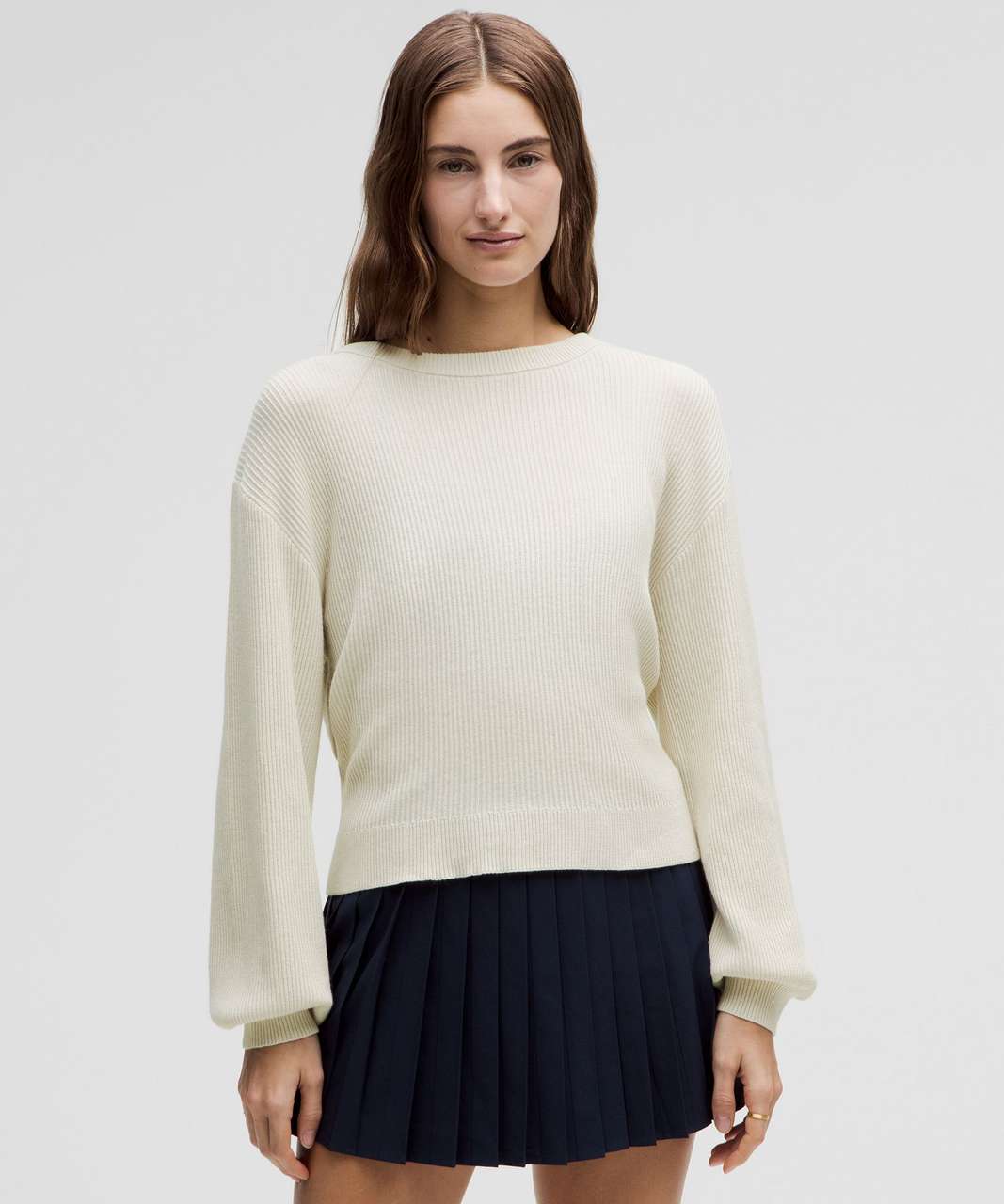 Lululemon Reversible Crossover Sweater Colour Bone Size 10