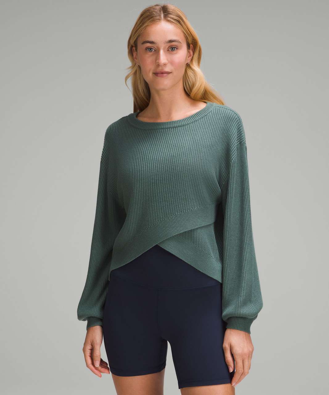 Lululemon Reversible Crossover Sweater Colour Forest Size 12