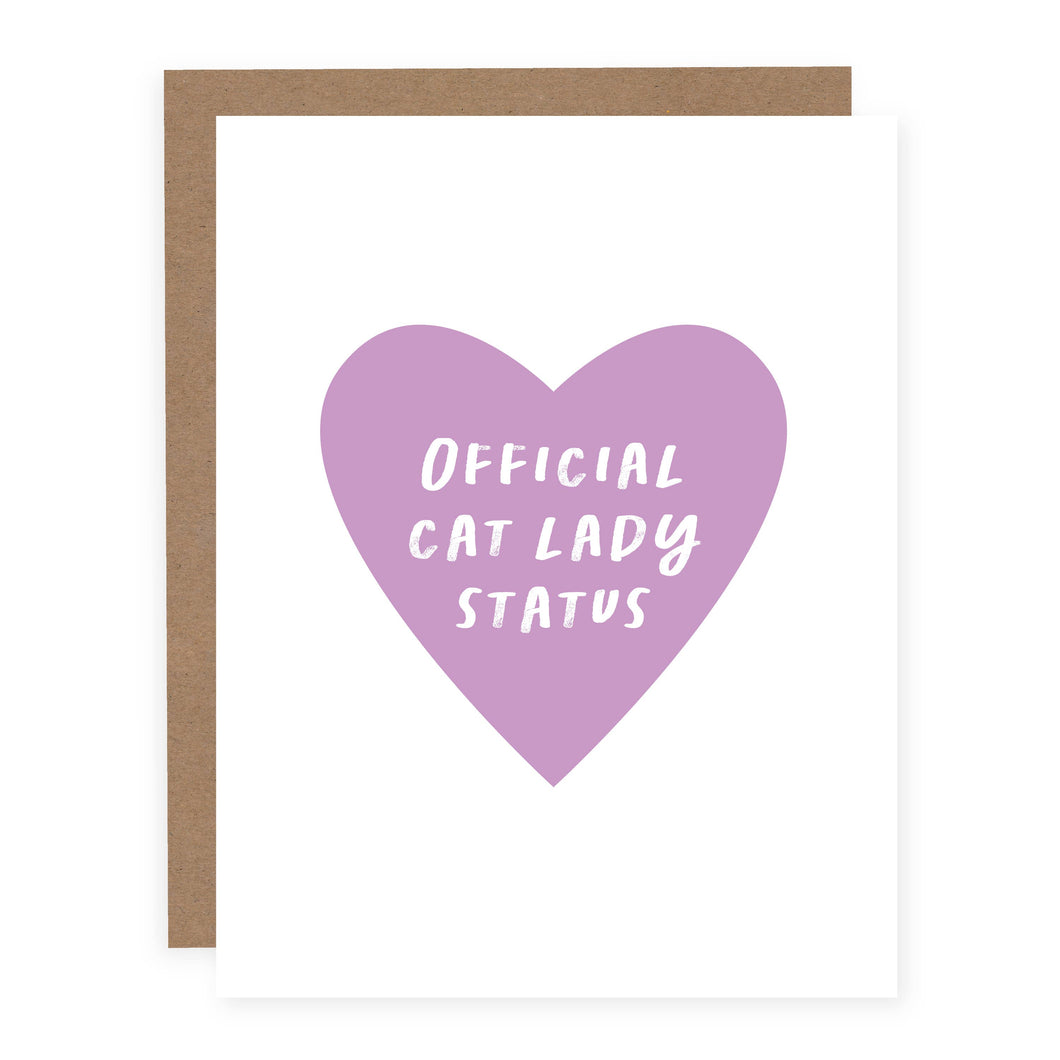 Official Cat Lady Status Card