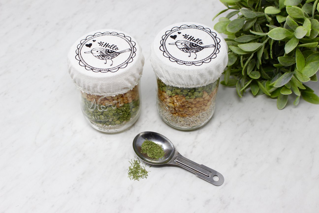 Set of 2 Mason Jar Covers